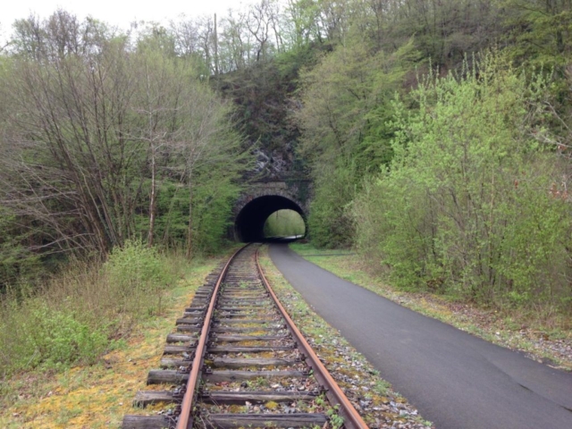 The Rail bike track.