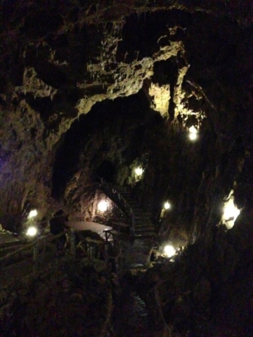 Grotte De Dinant - Inside the cave. It takes about an hour to complete the tour inside the cave.