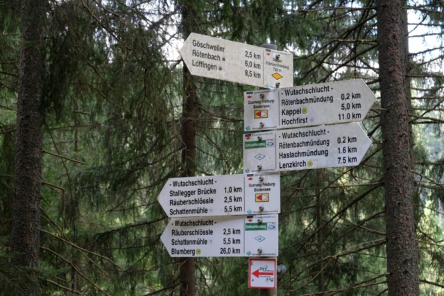 Wutachachlucht Hiking trails