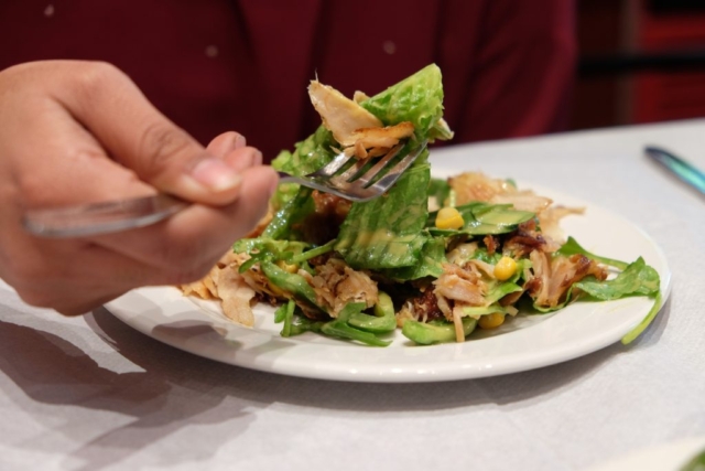 Chicken Gyro Salad, Plakka, Athens, Greece