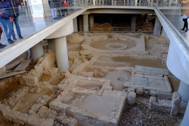 Basement of Museum of Acropolis, Athens, Greece