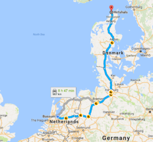 Bussum, Netherlands to Hirtshals, Denmark