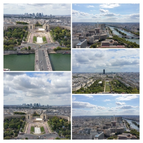 View from top of Eiffel tower