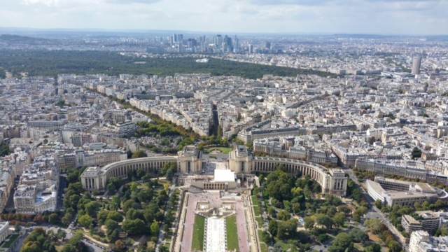 View from top of Eiffel tower