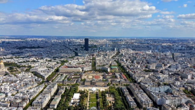 View from top of Eiffel tower