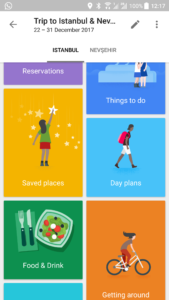 Google Trip app