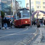 Vintage tram at Kadikoy