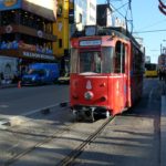 Vintage tram at Kadikoy